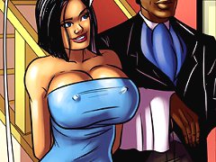 Interracial cartoon porn. If I suck your dick Rex will be on the team right? Yes girl, suck it!