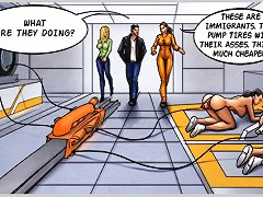 Nice whores exposed to sex machines for hardcore cartoon fucking