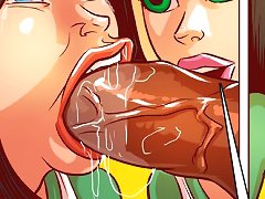 I dont believe it. Where does she put it all on these porno cartoons? Unbelievable!