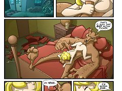 Big bad wolf is oral sex addicted - he eat cartoon woman pussies in fairyland