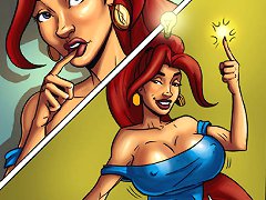 xxx comics. Girl it`s a disaster down here, can the boys come over and help me clean it out