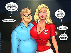 John Person. Kitty and Jenny Summers come back in the home shortly after very long fucking working day