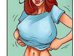 Interracial comic book is showing you a hot BJ scene with a sexy busty lady