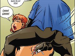 Keep bouncing back on my dick on these porn comics you little white bitch