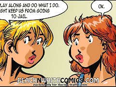 This comic porn might keep us from going to jail, do what I do show your boobs to them