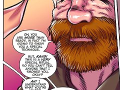 But this is a very special comic porn ritual. You can't tell anyone that I showed you, ok?